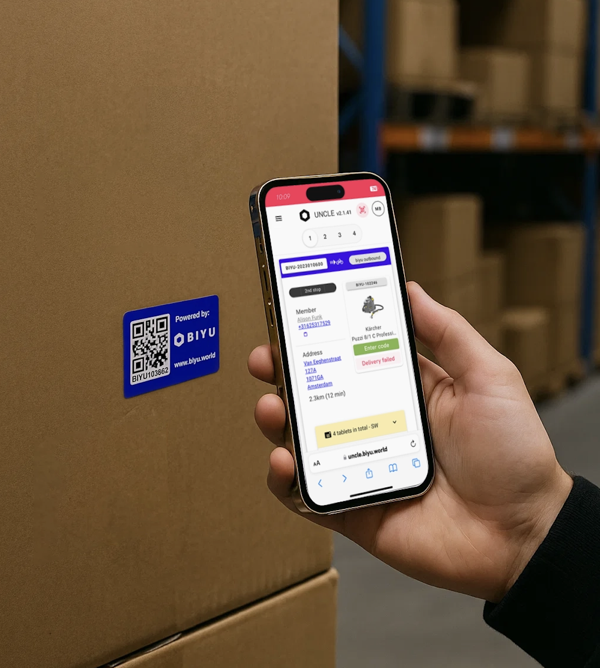 Warehouse Scanning with UNCLE App